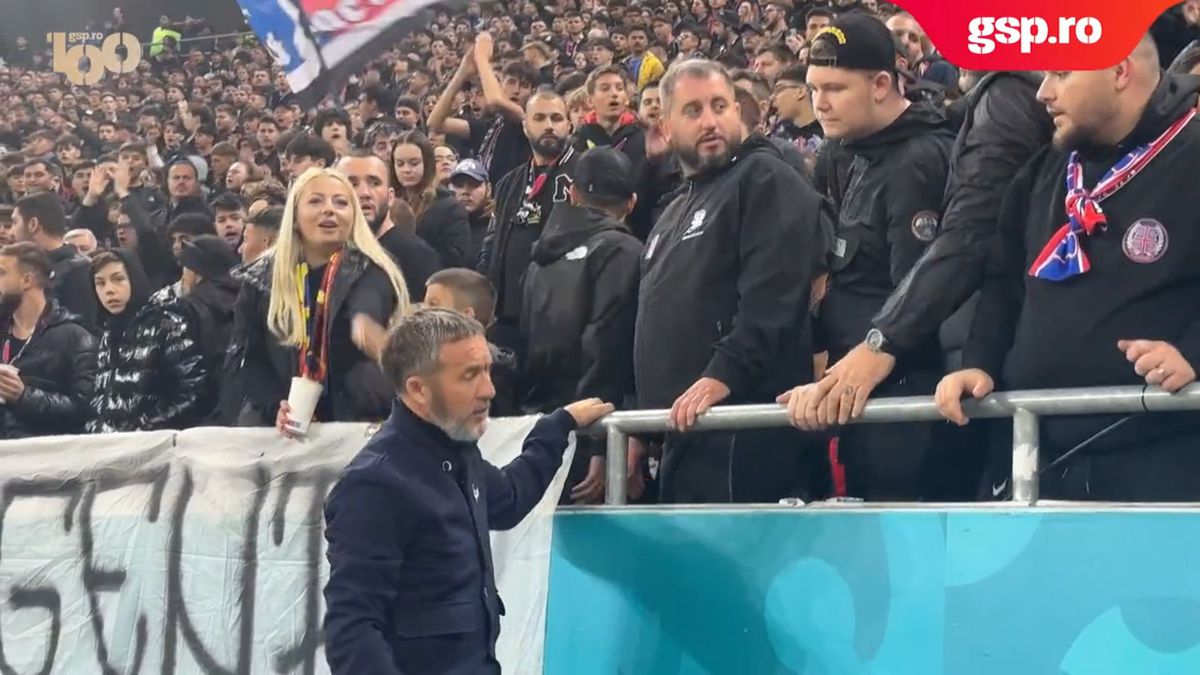 Derby-ul dintre FCSB și Rapid, întrerupt de Istvan Kovacs » MM Stoica a intervenit imediat și a mers spre galerie