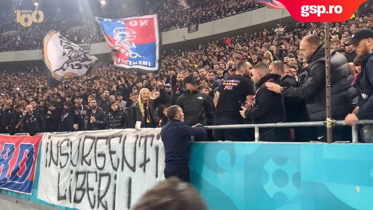 Derby-ul dintre FCSB și Rapid, întrerupt de Istvan Kovacs » MM Stoica a intervenit imediat și a mers spre galerie