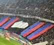 Scenografia vulgară afișată de Peluza Nord și răspunsul ironic al rapidiștilor » Cum a arătat duelul peluzelor la FCSB - Rapid