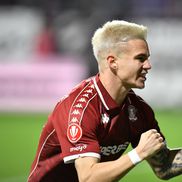 Claudiu Petrila, gol în Rapid - Unirea Slobozia. FOTO: Cristi Preda (GSP.ro)