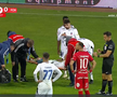 Narcis Ilaș s-a accidentat în FC Botoșani - Hermannstadt. FOTO: captură Prima Sport