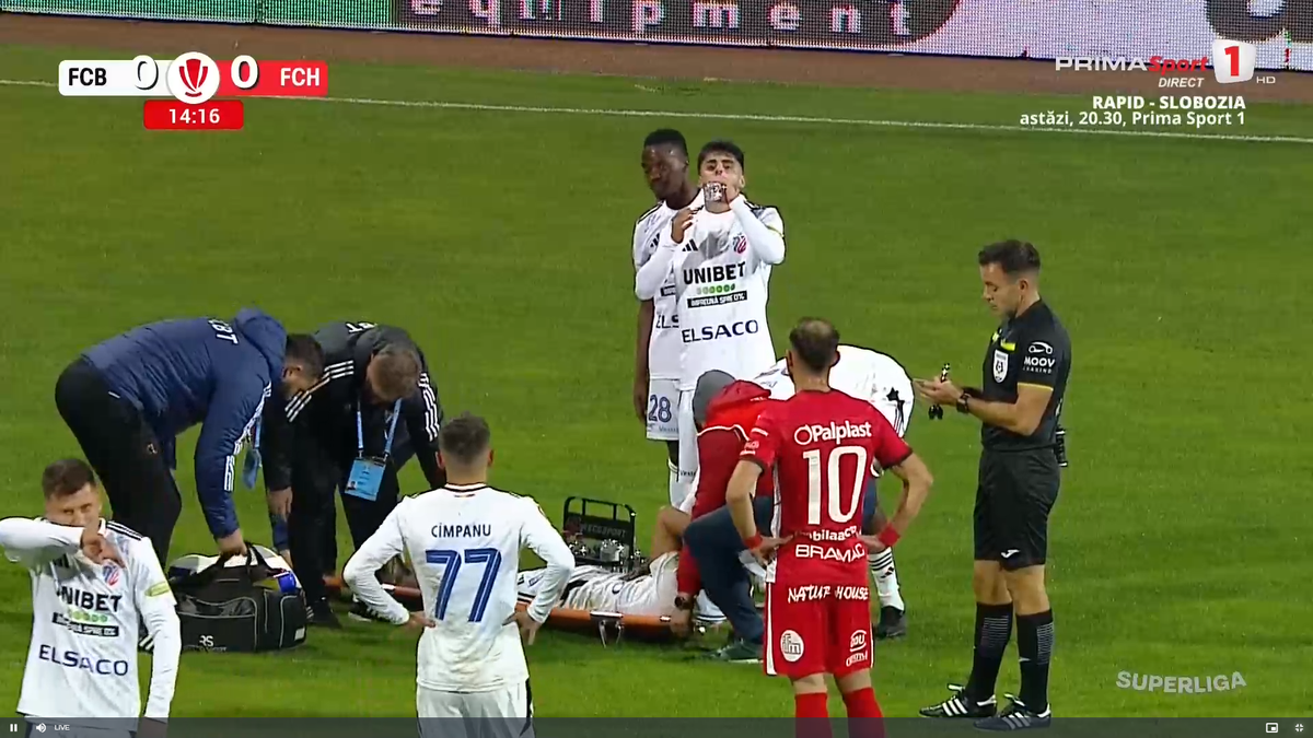 Narcis Ilaș s-a accidentat în FC Botoșani - Hermannstadt