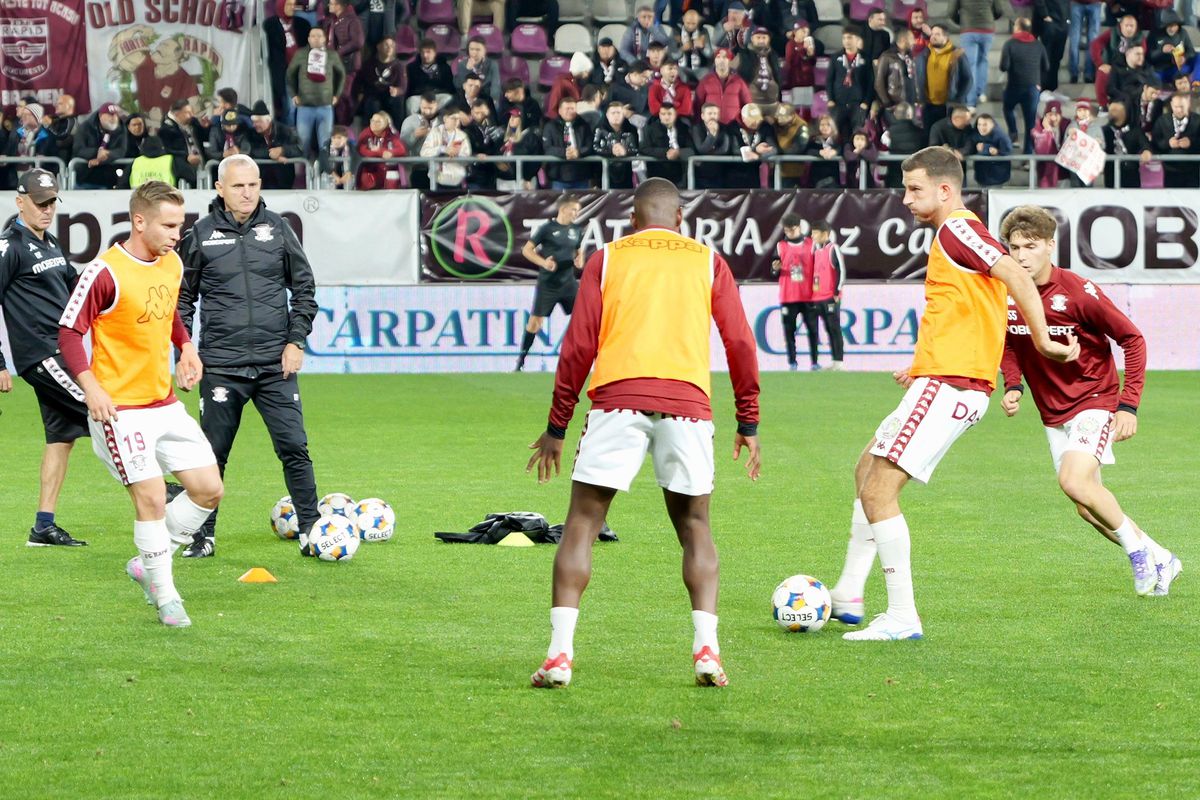 Rapid - Slobozia, imagini înaintea partidei din Giulești