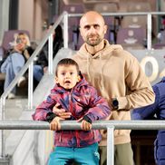 Marius Copil, în tribune la Rapid - Unirea Slobozia / Foto: Andrei Furnigă GSP