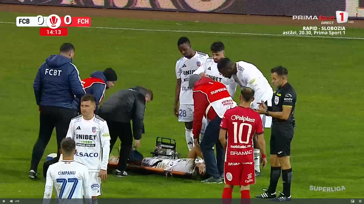 Narcis Ilaș s-a accidentat în FC Botoșani - Hermannstadt