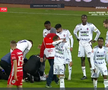 Narcis Ilaș s-a accidentat în FC Botoșani - Hermannstadt. FOTO: captură Prima Sport