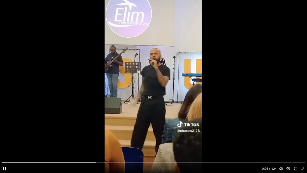 Dani Alves a devenit predicator în biserică / foto: capturi X