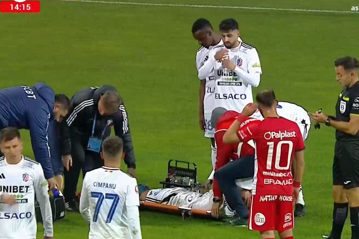 Accidentare TERIBILĂ în Botoșani - Hermannstadt! A ieșit pe targă, pierdere imensă pentru lider