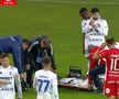 Narcis Ilaș, accidentare gravă în Botoșani - Hermannstadt. FOTO: captură Prima Sport