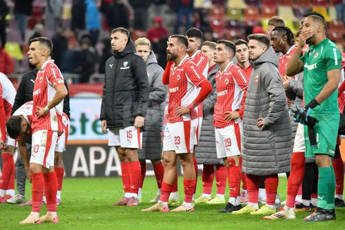 Dinamoviștii după derby-ul pierdut cu Rapid