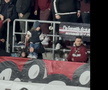 Imagini virale în Giulești! A venit cu bunica la meci și a fluturat eșarfa în galerie: reporterul GSP a surprins cele mai tari cadre