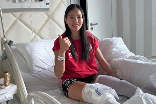 Asuka Fujita, operată cu succes/Foto: Facebook (Handbal - Gloria Bistrița)