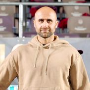 Marius Copil, în tribune la Rapid - Unirea Slobozia / Foto: Andrei Furnigă GSP