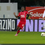 Narcis Ilaș s-a accidentat în FC Botoșani - Hermannstadt. FOTO: captură Prima Sport