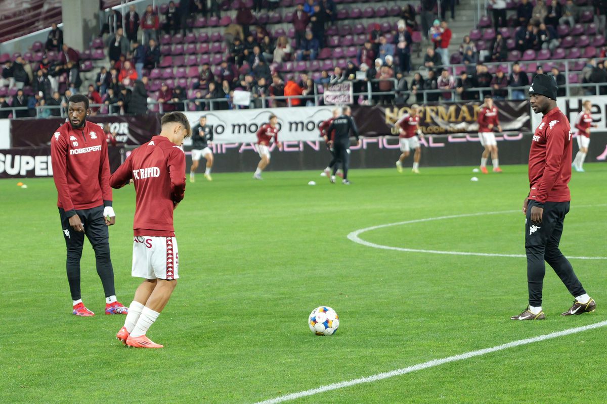 Rapid - Slobozia, imagini înaintea partidei din Giulești