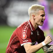 Claudiu Petrila, gol în Rapid - Unirea Slobozia. FOTO: Cristi Preda (GSP.ro)