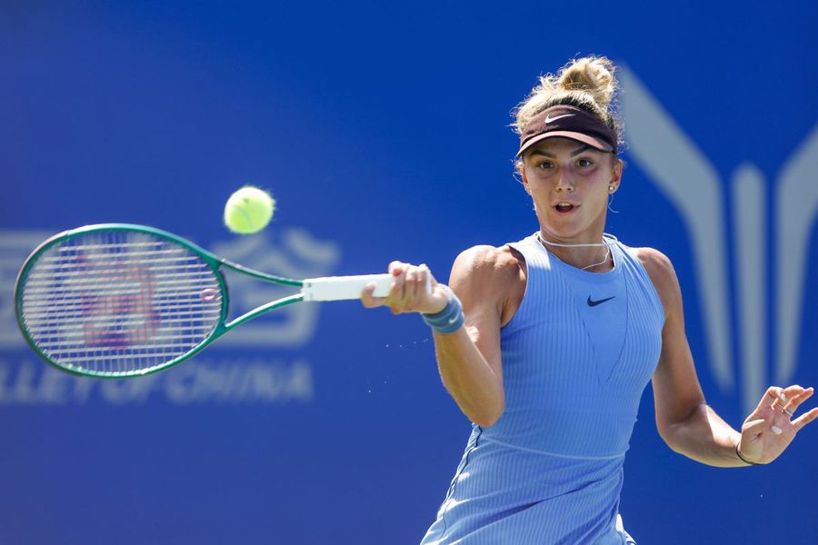 Jaqueline Cristian în acțiune Foto: Imago Images Sorana Cîrstea, Jaqueline Cristian și Gabi Ruse, victorii pe linie în calificări la Adelaide » Ultimul pas până la tabloul principal