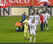 Narcis Ilaș s-a accidentat în FC Botoșani - Hermannstadt. FOTO: captură Prima Sport