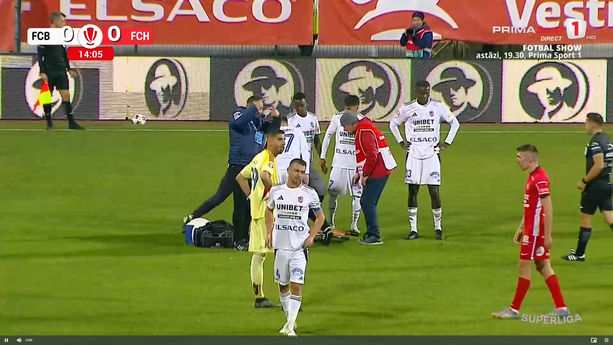 Narcis Ilaș s-a accidentat în FC Botoșani - Hermannstadt