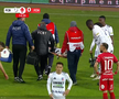 Narcis Ilaș s-a accidentat în FC Botoșani - Hermannstadt. FOTO: captură Prima Sport