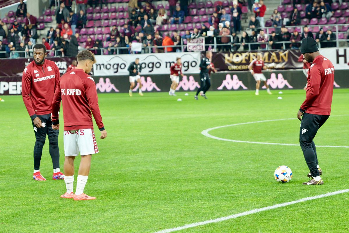 Rapid - Slobozia, imagini înaintea partidei din Giulești