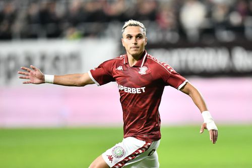 Cristi Manea, gol în Rapid - Unirea Slobozia // foto: Cristi Preda (GSP.ro)