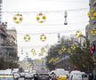 EURO 2020 // GALERIE FOTO și VIDEO Bucureștiul a intrat în febra Europeanului: decorațiuni de Crăciun speciale montate în Capitală