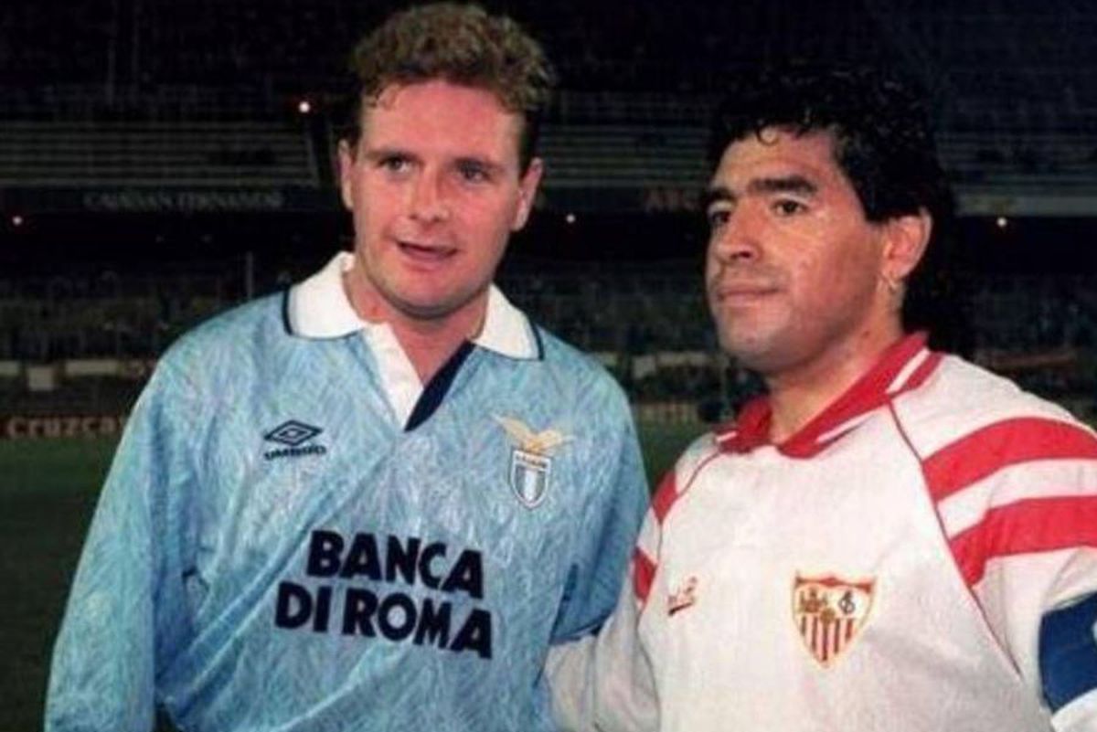 Paul Gascoigne, amintire de senzație de la meciul direct cu Diego Maradona: „E în regulă, Gazza, și eu sunt beat!”