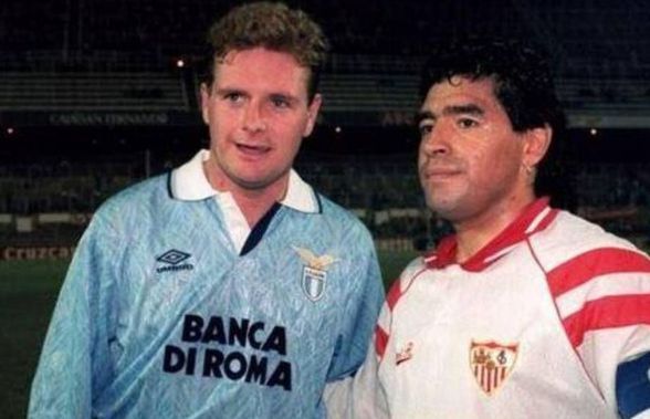 Paul Gascoigne, amintire de senzație de la meciul direct cu Diego Maradona: „E în regulă, Gazza, și eu sunt beat!”