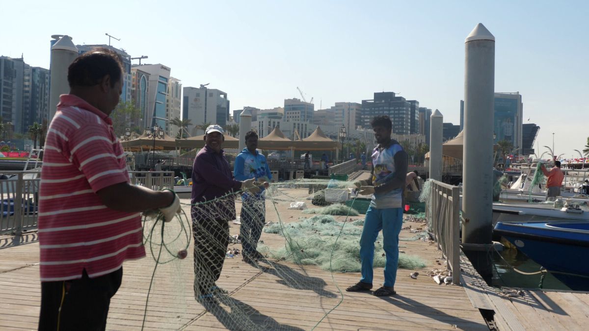 La pescuit de crabi în Doha