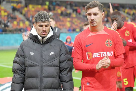 Florinel Coman (în stânga) și David Miculescu au fost titulari în cel mai recent meci al FCSB-ului, 1-0 cu Dinamo // foto: Imago Images