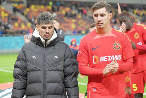 Florinel Coman (în stânga) și David Miculescu au fost titulari în cel mai recent meci al FCSB-ului, 1-0 cu Dinamo // foto: Imago Images