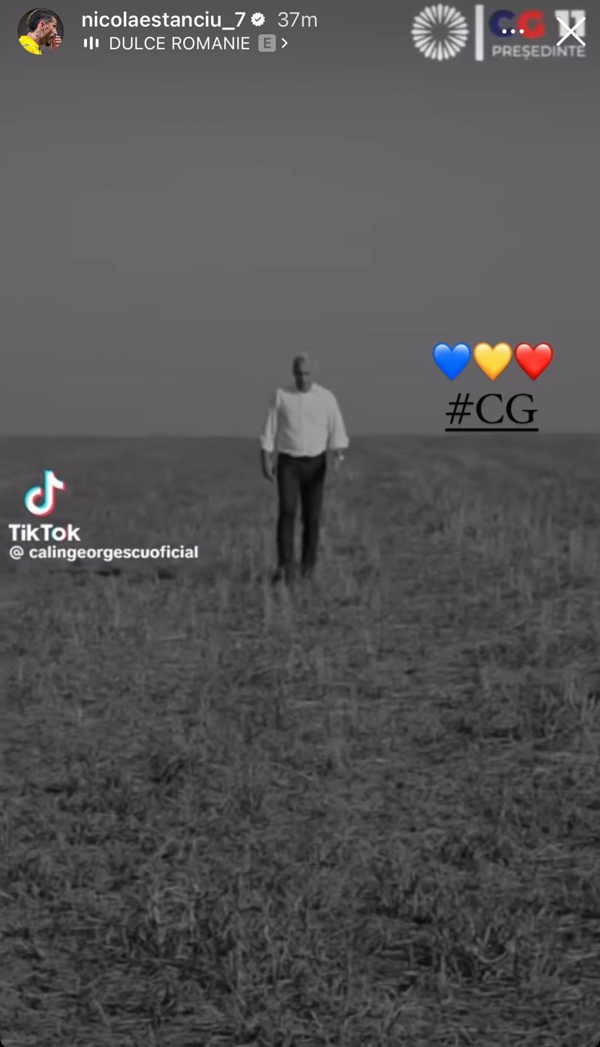 Căpitanul naționalei a dat de înțeles cu cine votează, apoi a șters totul și a întors-o: „Nu eu am postat”