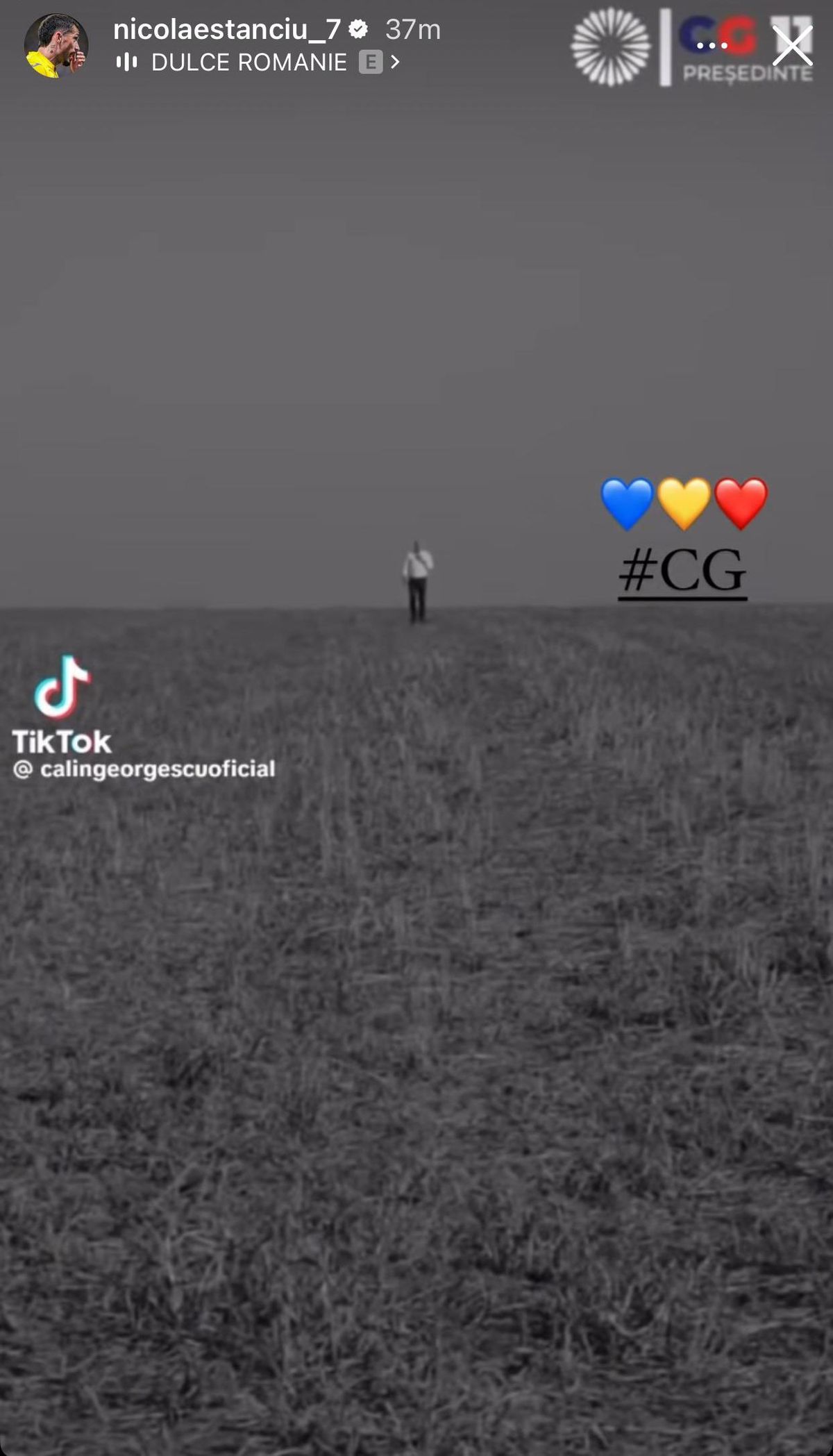 Căpitanul naționalei a dat de înțeles cu cine votează, apoi a șters totul și a întors-o: „Nu eu am postat”