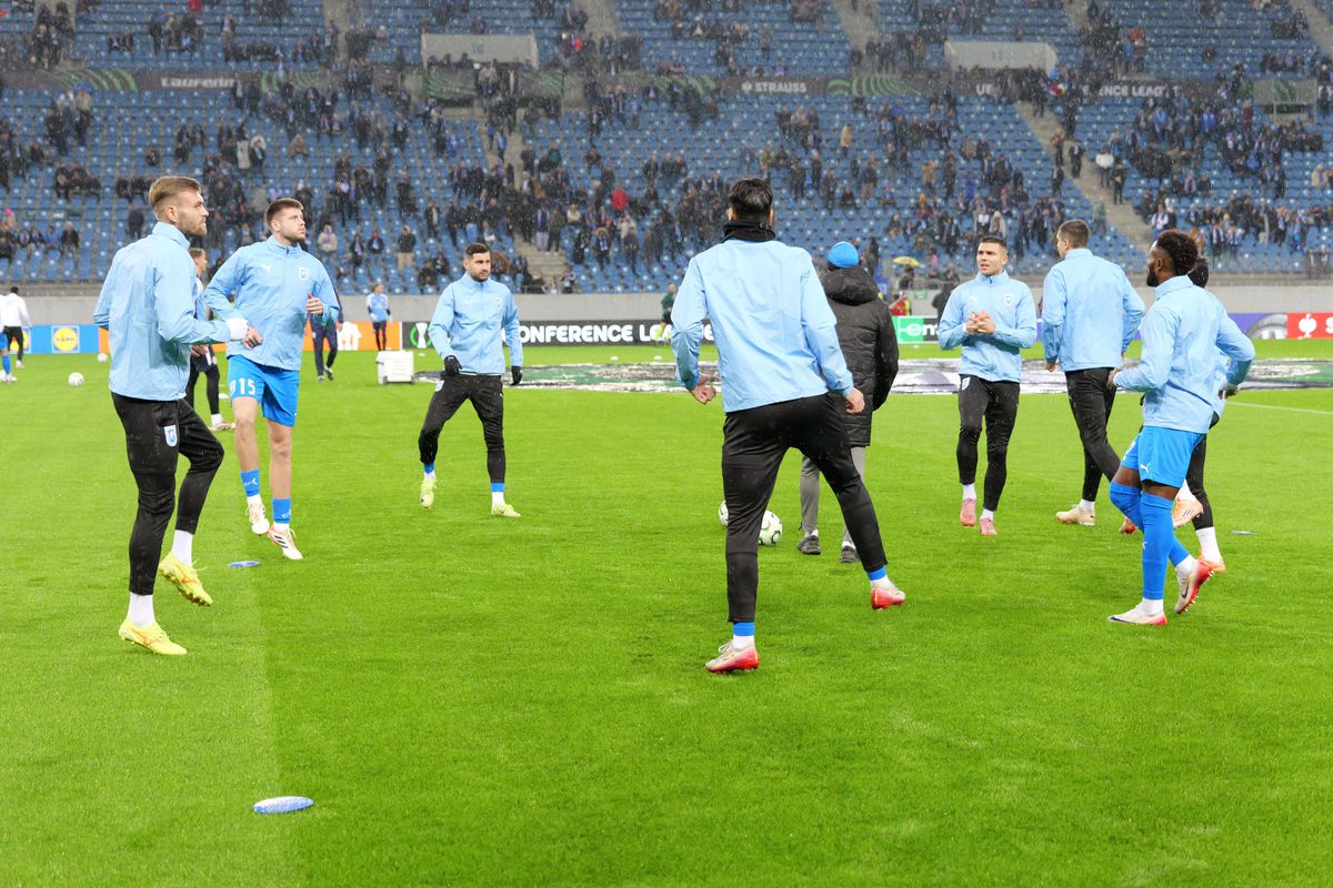 Universitatea Craiova - Mainz, imagini de la încălzire