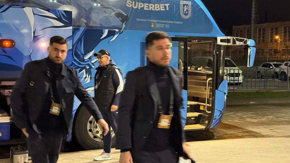 Universitatea Craiova - Mainz, imagini înaintea partidei din Conference League