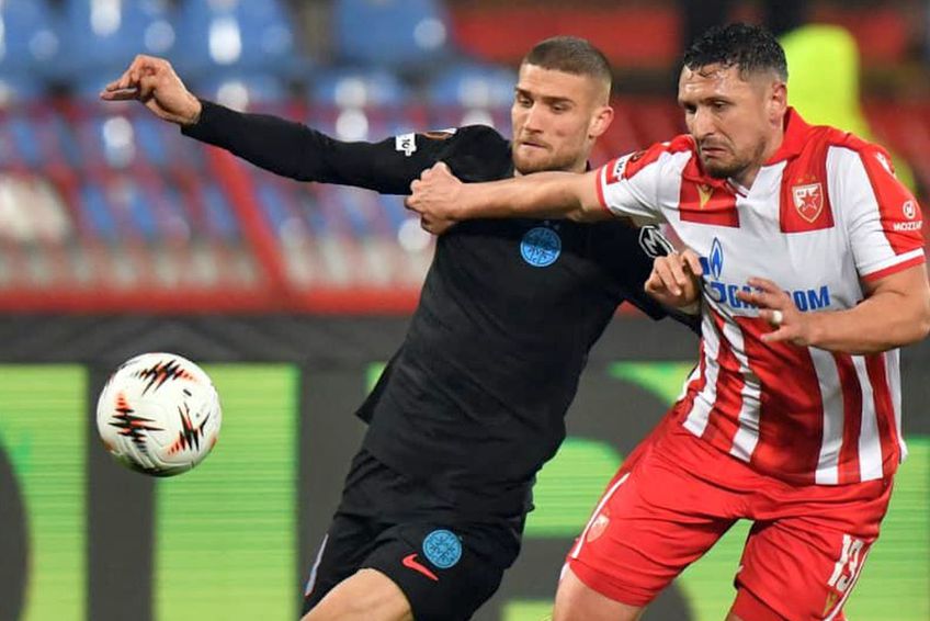 Daniel Bîrligea, în Steaua Roșie - FCSB/ foto: Cristi Preda (GSP)