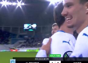 „Șoc” pentru fanii FCSB :) » Ce a apărut pe grafica TV în dreptul marcatorului de la Craiova - Mainz