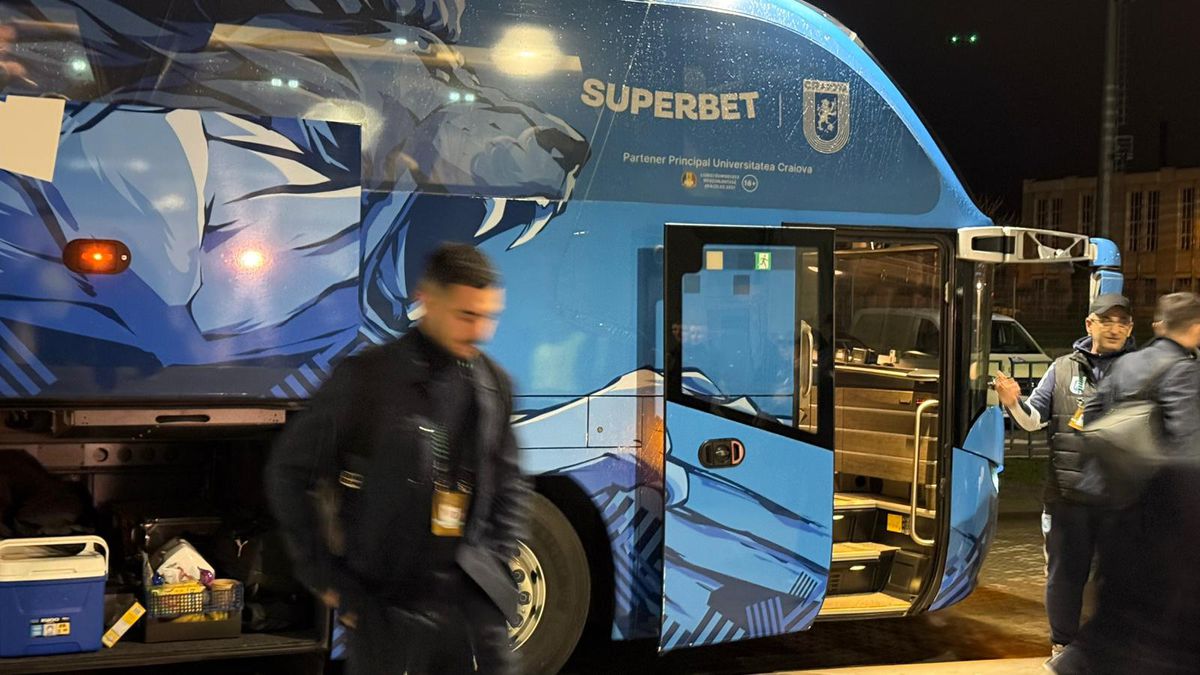 Universitatea Craiova - Mainz, imagini înaintea partidei din Conference League