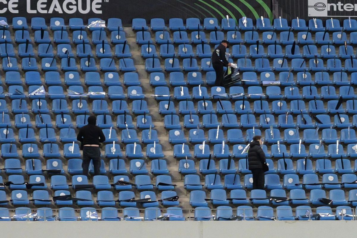 Universitatea Craiova - Mainz, imagini înaintea partidei din Conference League