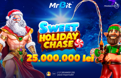 Sweet Holiday Chase: 25.000.000 RON în joc în turneul festiv de la MrBit