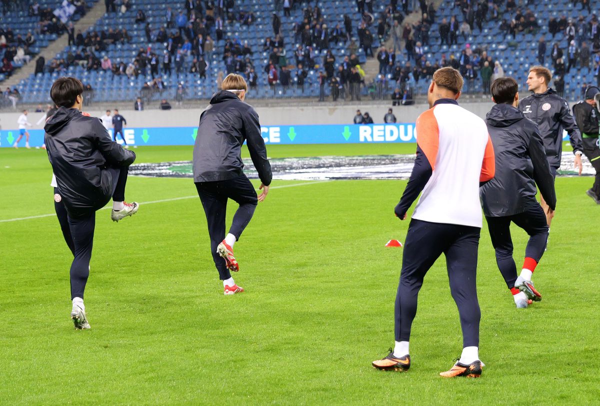 Universitatea Craiova - Mainz, imagini de la încălzire