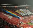 Scenografia sârbilor la Steaua Roșie - FCSB