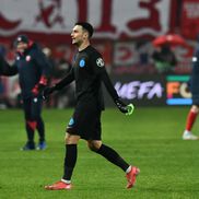 Imagini de la finalul meciului Steaua Roșie - FCSB // FOTO: Cristi Preda (GSP.ro)