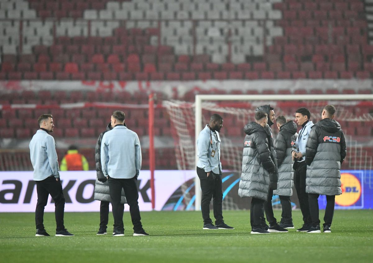 Steaua Roșie - FCSB, înainte de meci