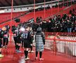 Imagini de la finalul meciului Steaua Roșie - FCSB // FOTO: Cristi Preda (GSP.ro)