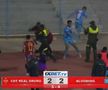 Meci BRUTAL: 17 eliminări, antrenor cu capul spart și gaze lacrimogene pe teren!