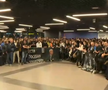 Fani Partizan pe aeroportul din Belgrad