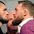 Khabib Nurmagomedov (stânga) și Conor McGregor (dreapta) / Foto: X