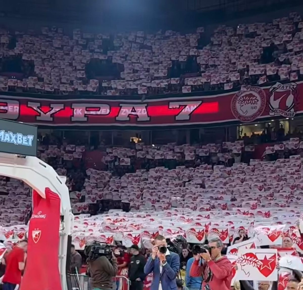 Electric Crvena Zvezda: atmosferă de excepție la baschet în EuroLiga